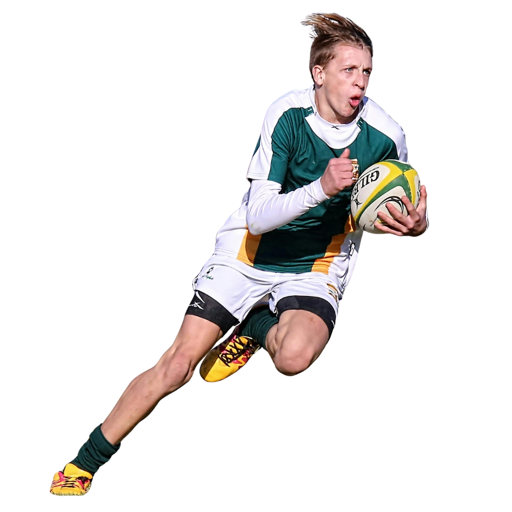 Player running with ball